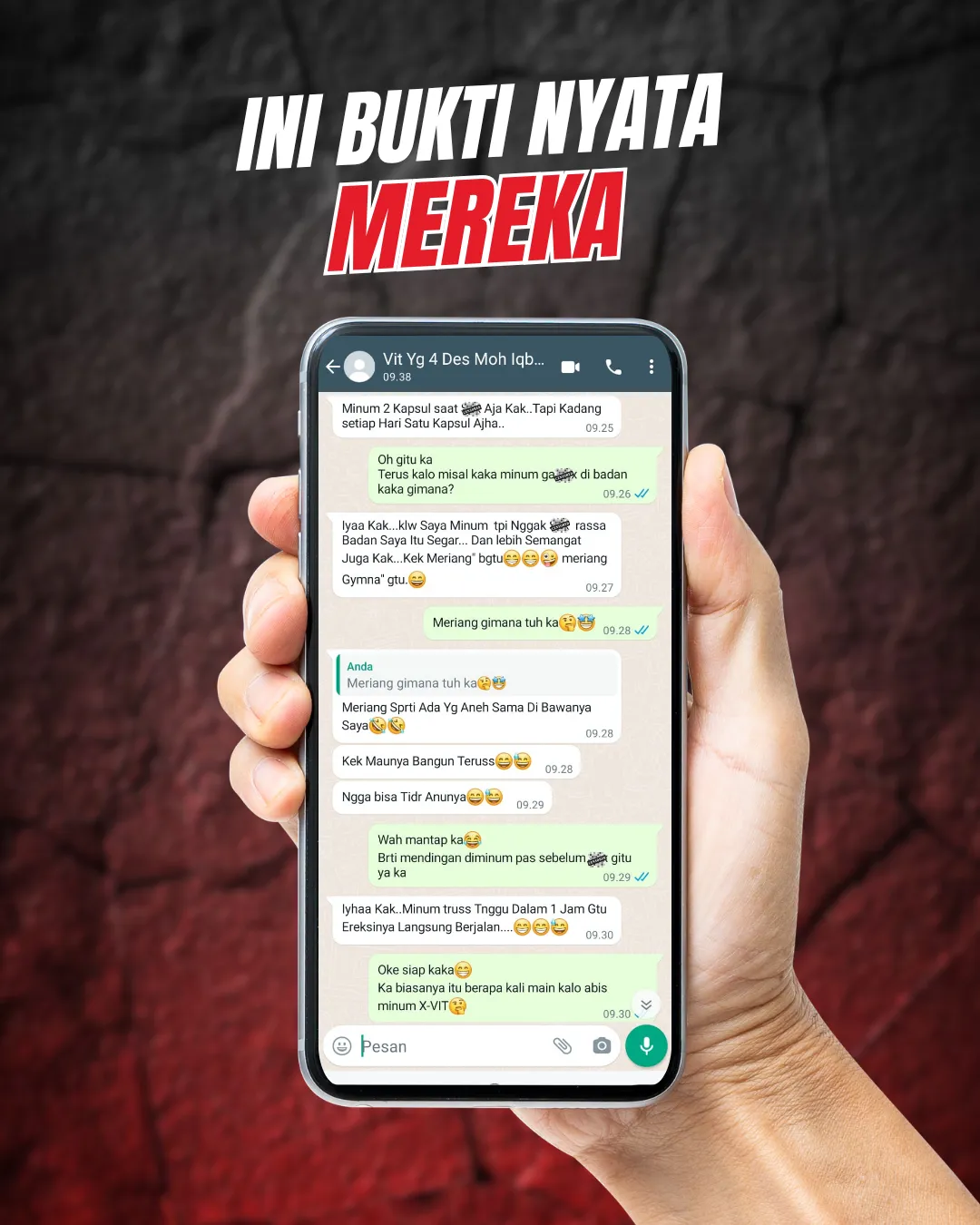 Testimoni pelanggan X-Vit